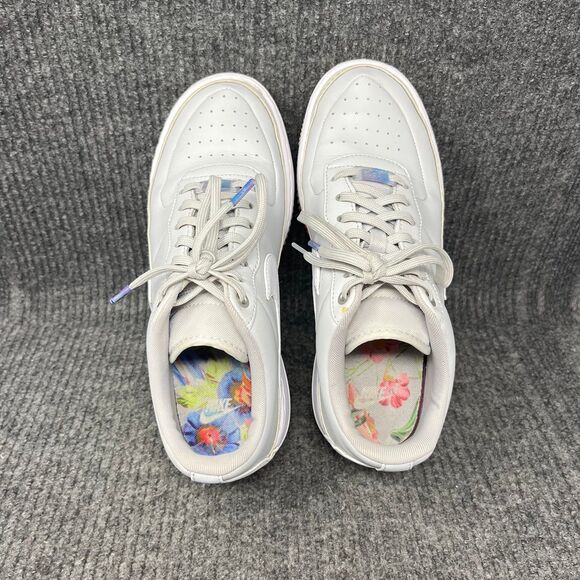 Nike Air Force 1 Jester XX Floral Print Platinum Gray Women’s 10 AV2461-001 - Picture 7 of 8
